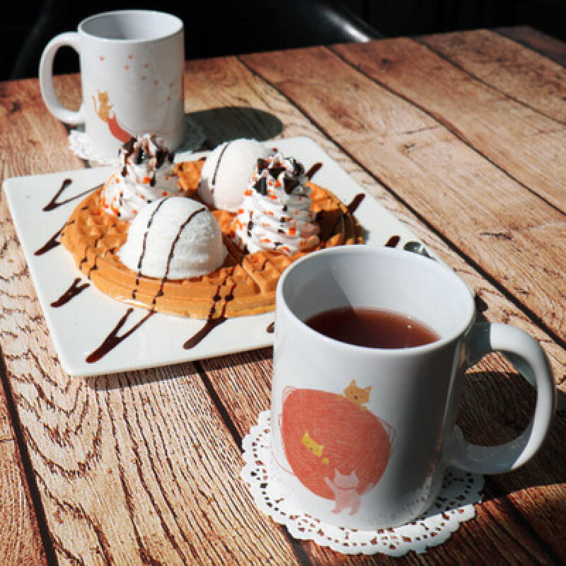 ic689-Design Mug 2p-Cat and Furball