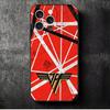 Eddie Van Halen Graphic Guitar Soft Phone Case for iPhone 16 16E 17 Air 15 Pro Max 14 Plus 13 Mini 11 12 7 Black Cover Back Shel