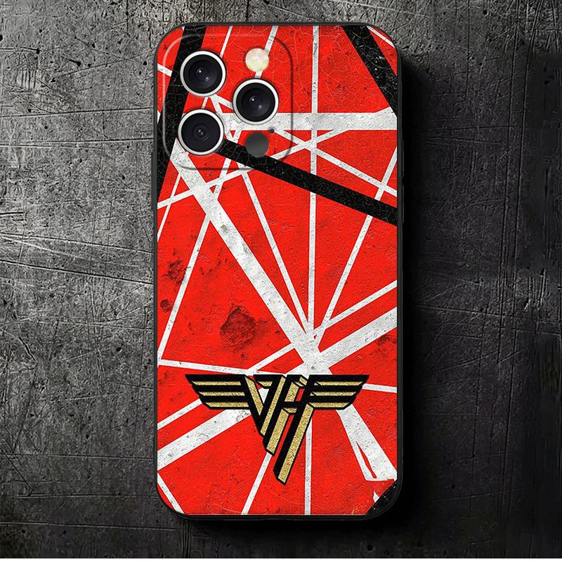 

Eddie Van Halen Graphic Guitar Soft Phone Case for iPhone 16 16E 17 Air 15 Pro Max 14 Plus 13 Mini 11 12 7 Black Cover Back Shel iPhone 15 Pro