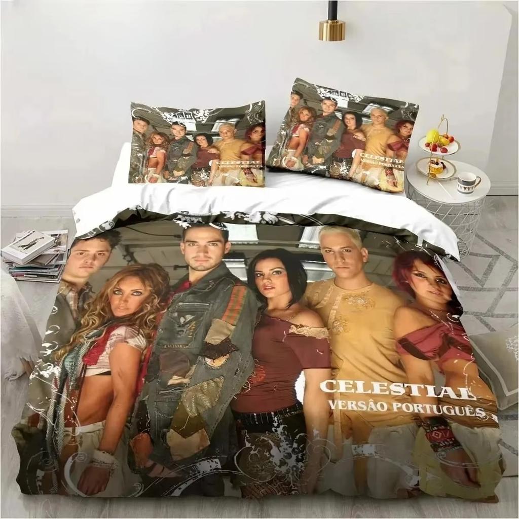 3D Print Music Band RBD Bedding Set Duvet Cover Comforter Bed Set Quilt Cover Pillowcase,King Queen Twin Size Boys Girls Adult