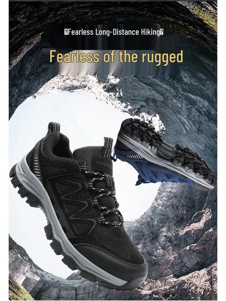 Chaussures de randonnée antidérapantes pour hommes grande taille - Résistantes à l'usure et idéales pour le camping, le sport, la course à pied et l'alpinisme.