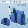Multifunctional Wall Mounted Phone Plug Holder With Storage Hooks Home Sundries Organizer Adhesive Remote Control Brackets Racks