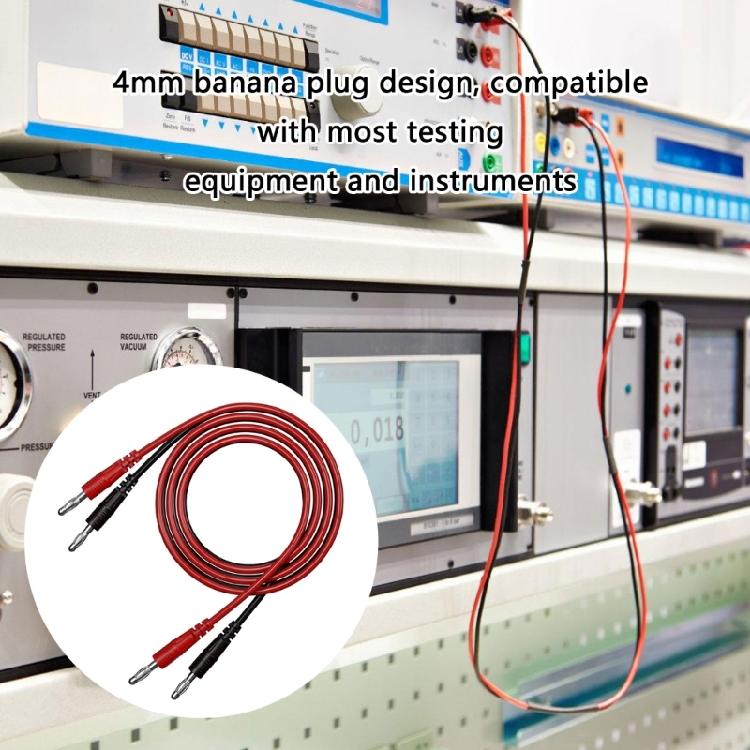 Upgrades 4mm Double Molded Banana Connector Cables Strong 4mm Test Cable for Stable Signal Transmission & Long