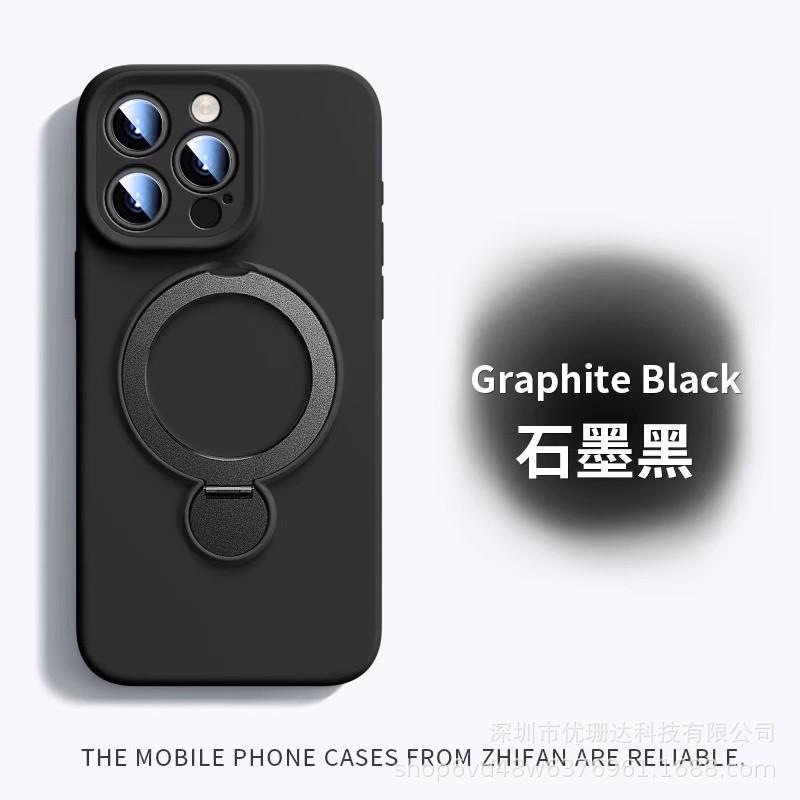 Rotary bracket for iPhone11PROMAX liquid silicone mobile phone case with lanyard Apple 11 anti-drop sheath