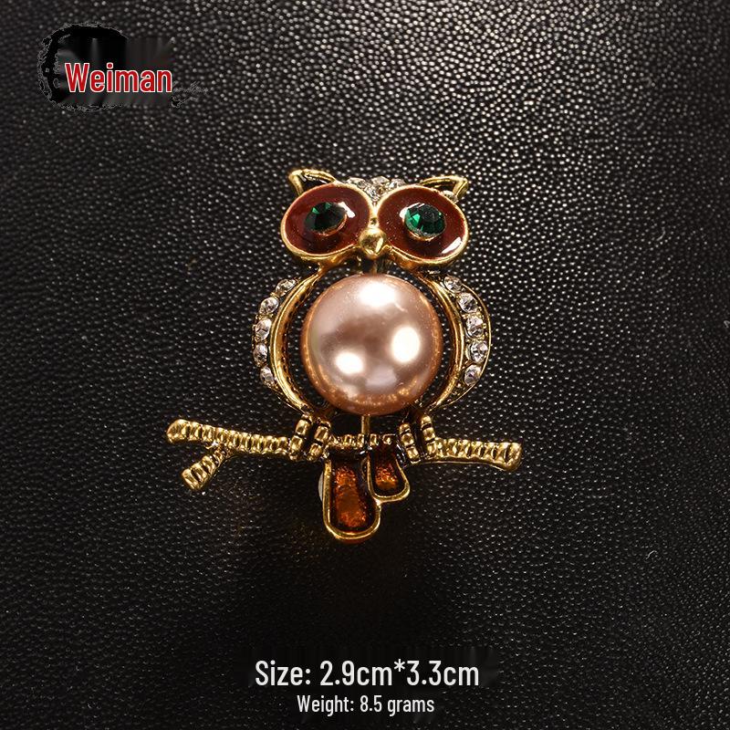 

Персоналізована брошка-пін у вигляді сови: Милий, універсальний та модний анімалістичний аксесуар для вашого одягу