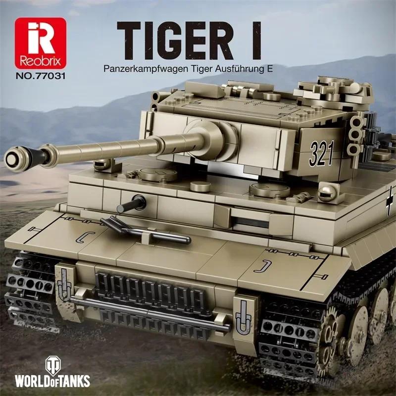 World Of Tanks Series Building Blocks Military Army Wwii Classic Tiger Tog2 M4 Sherman Tank Heavy Armored Vehicle Kids Toys Gift