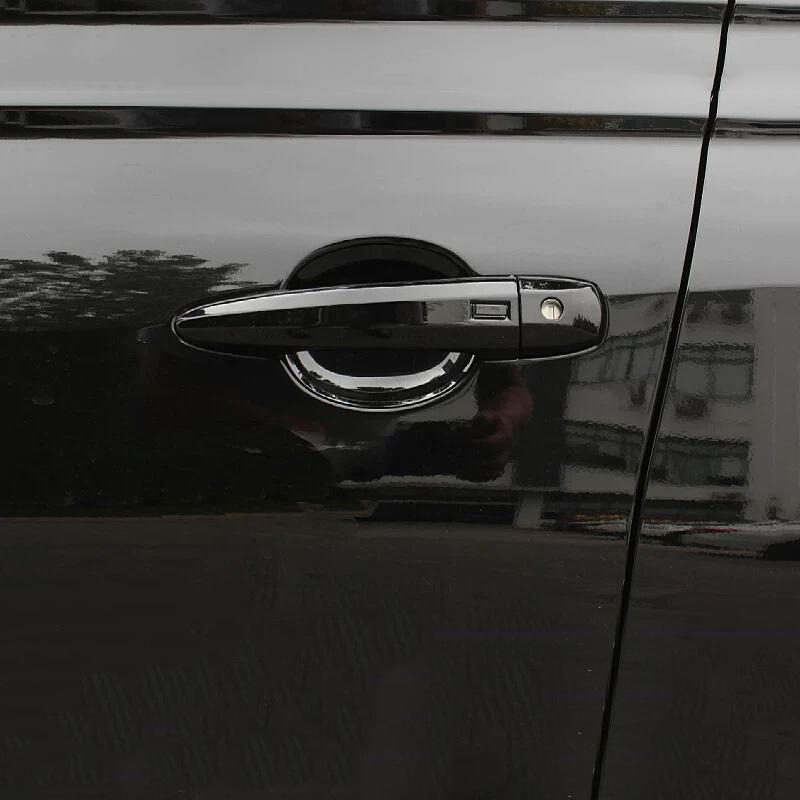 For Nissan Rogue    2024 ABS Chrome Carbon Fiber Door Handle Cover Trims Decoration Stickers Car Styling Accessories