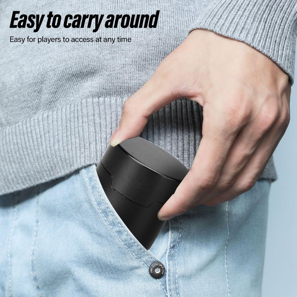 Billiard Chalk Case Round Aluminum Alloy Pool Cue Chalk Box Holder for Pool Cue Sports Accessories