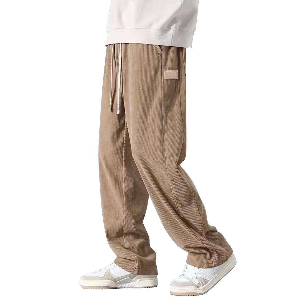 Men's Solid Color Corduroy Trousers Men's Casual Fashion Trousers
