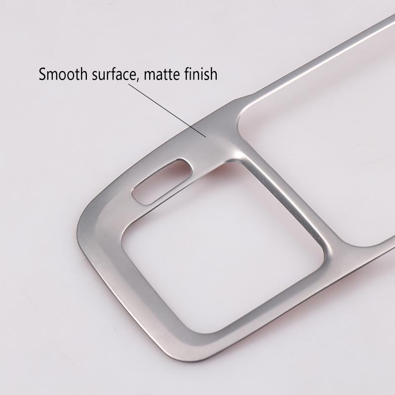 Console navigation frame decoration cover trim Stainless steel strip interior molding sequ 3D sticker for Volvo S60 V60