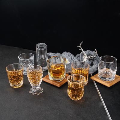 4-teiliges Weinglas-Set, kleine Baijiu-Schnapsbecher, ein Schluck, Sake-Weinbecher, geblümte Ding-Becher, Imperial Cup, Soju SGlass