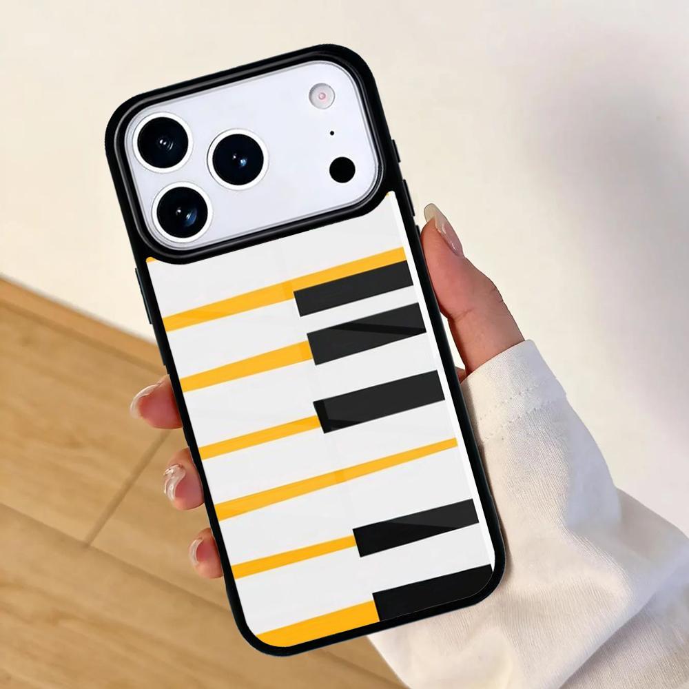 Minimalistisches Handyhülle für Musikliebhaber für IPhone 17 AIR 16pro Max 15 14 13 12 11 Bumper Hülle