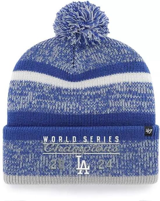 

Памятная вязаная шапка «Чемпионы мира Лос-Анджелес Доджерс 2024», синяя