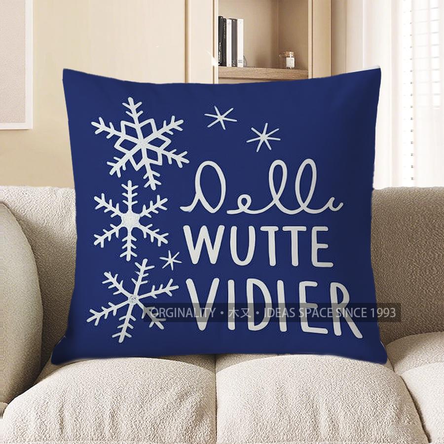 Home Decor Baby Snowman: It'S Cold Outside Pillow Cover Pattern Cushion Cover Suitable For Sofa Bedroom Car Pillow Cover