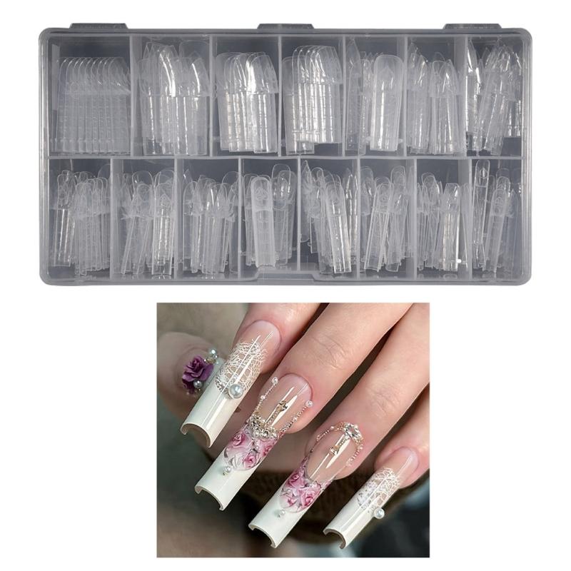 150 Pieces French Nail Tips Fashion Nail Extensions For Effortless Nail Lengthening And Styling Party Nail Decorations