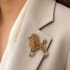 Luxury Animal Brooch Pins Sparkling Jewellery Pins Fashion Poodle Dog Brooches  Wedding