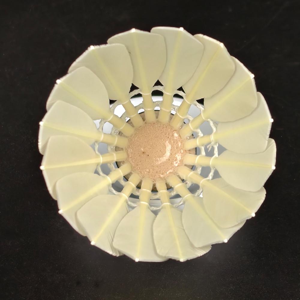 DunRun DR-11 High Quality Good Flight Bleached Goose Feather Shuttlecock Badminton Ball Manufacturer in China Factory Price белый