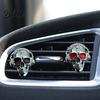 Essential Oil Diffuser for Car Skull Vent Clips Metal Head Air Halloween Auto Decoration Freshener Charm Interior Accessory Men Women Fragrance