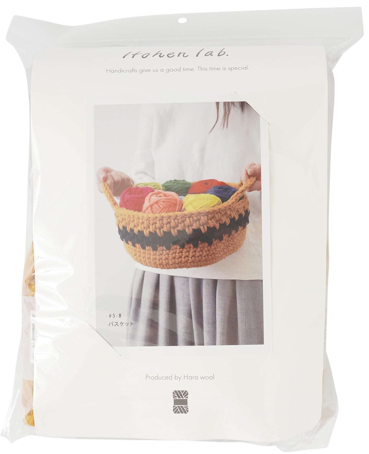 

Набор для вязания из необработанной шерсти Корзина №5-8