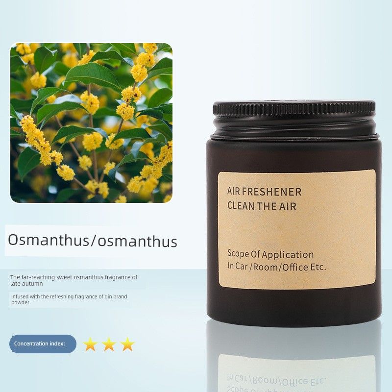 Gardenia Car Aromatherapy Solid Balm for Men in the Car, 2025 New Model, Long-Lasting Fragrance, High-End Perfume Osmanthus flavor