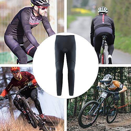 [CATENA] Men's Cycling Tights, Cycling Pants, Cycling Tights with 3D Pad, Pockets, Breathable, Sweat-wicking, Quick-drying