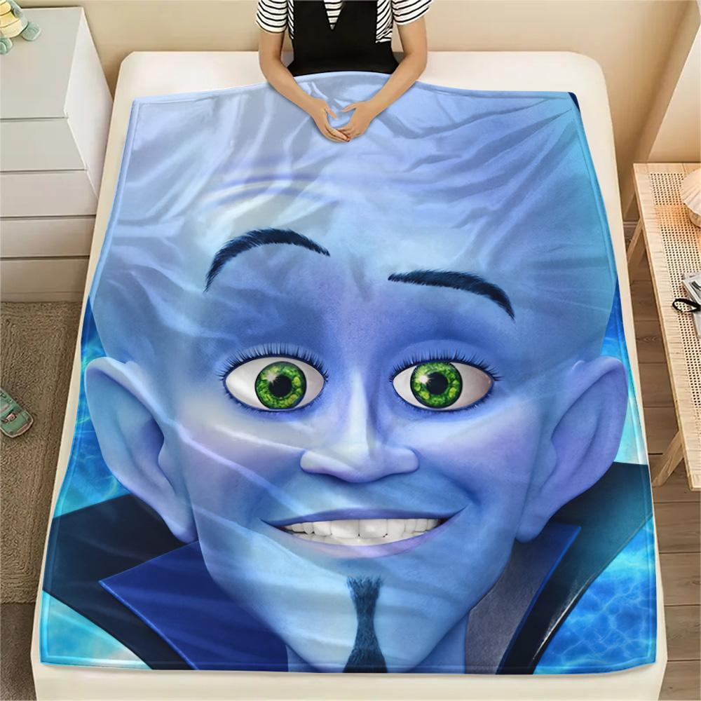 Megamind  Print Flannel Blanket, High quality Comfortable for All Seasons, Home Decor, Warmth and Comfort 80cm x 120cm