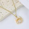 Simple Shell Shape Pendant Necklaces for Women Fashion Zirconia Necklace Wedding Party Jewelry Accessories