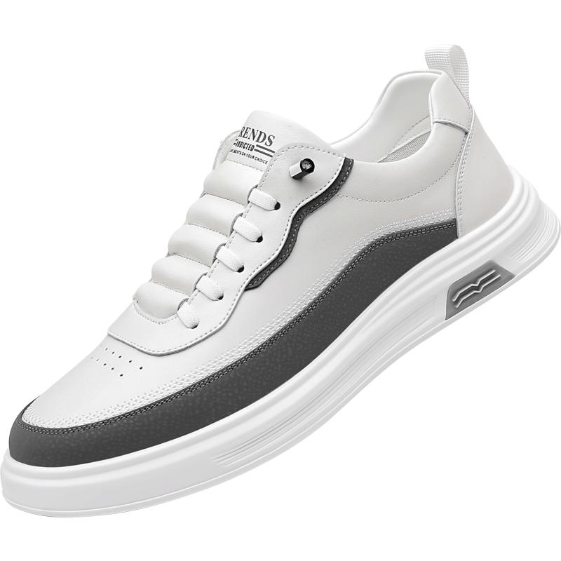 Brand Men Casual Leather Oxford Shoes High Quality Flat Designer Shoes New Comfy Soft Soled Lace-Up Walking Board Shoe