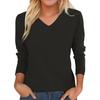 Women's Fashion Solid Colour Long Sleeve Fleece Thickened Top
