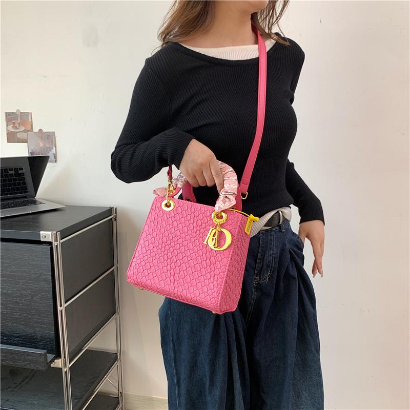 HandbagWomen Marke Luxus Totes Hohe Qualität Mode Klassische Gesteppte Quadratische Griff Tasche Frauen Umhängetaschen Schulter Taschen