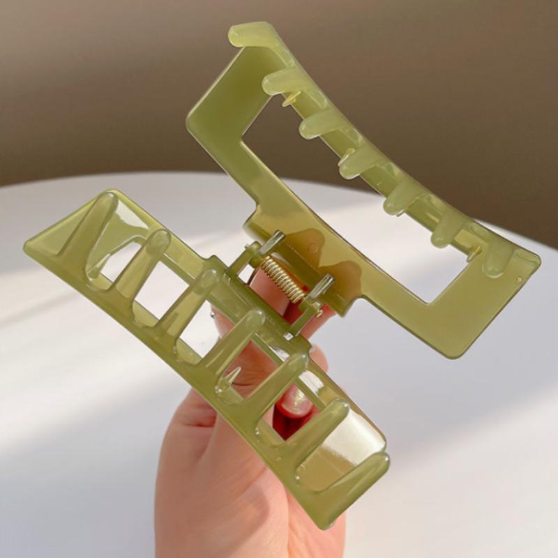 Haarklammern für Damen im koreanischen Stil, elegant, aus Acryl, Haarnadeln, Haarspangen, transparent, groß, geometrisch, Kopfschmuck für Mädchen, Haarschmuck