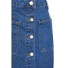 Dunkler Indigo-Denim-Jeansrock mit doppelter Tasche und hoher Taille Tctss23ee00002