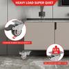 Heavy Duty Casters Set Caster Wheels Replacement for Baby Bed Cart Trolley Kitchen Cabinet Furniture Table Loading Capacity 50kg