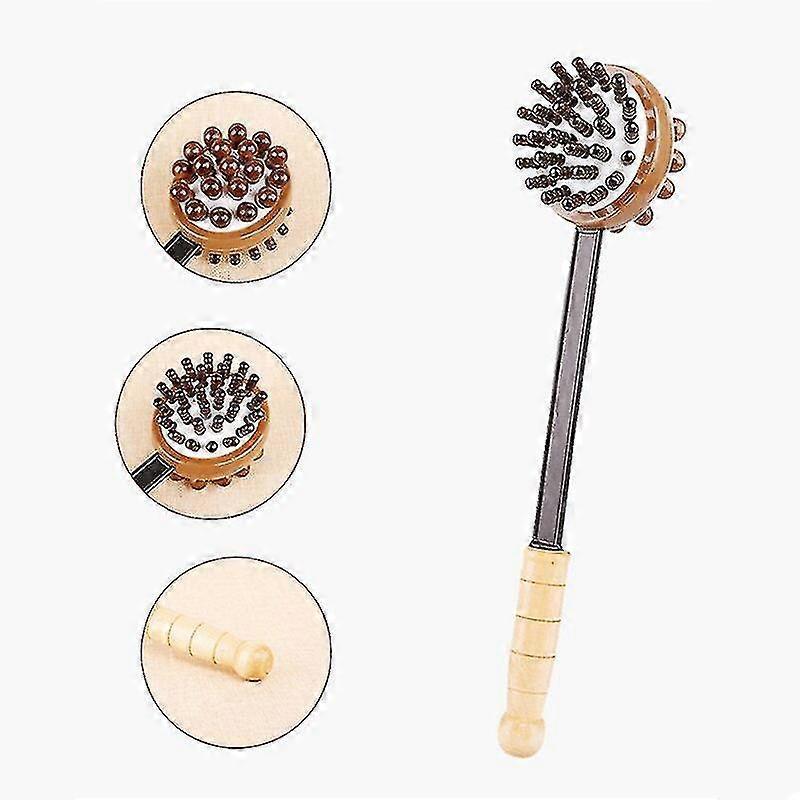 Massage Hammer, Back Massager, Ball Hand Holding Wooden Blow Massage