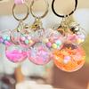 Cartoon Mickey Head Candy Quicksand Keychain Women'S Exquisite Cute School Bag Pendant Couple Bag Keychain