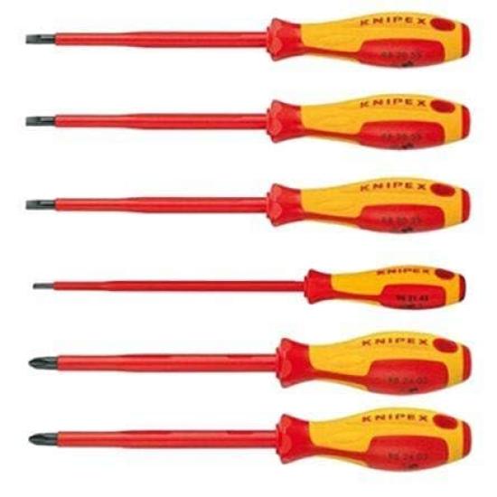 KNIPEX Insulated Screwdriver 002012V01 6-Piece Set,