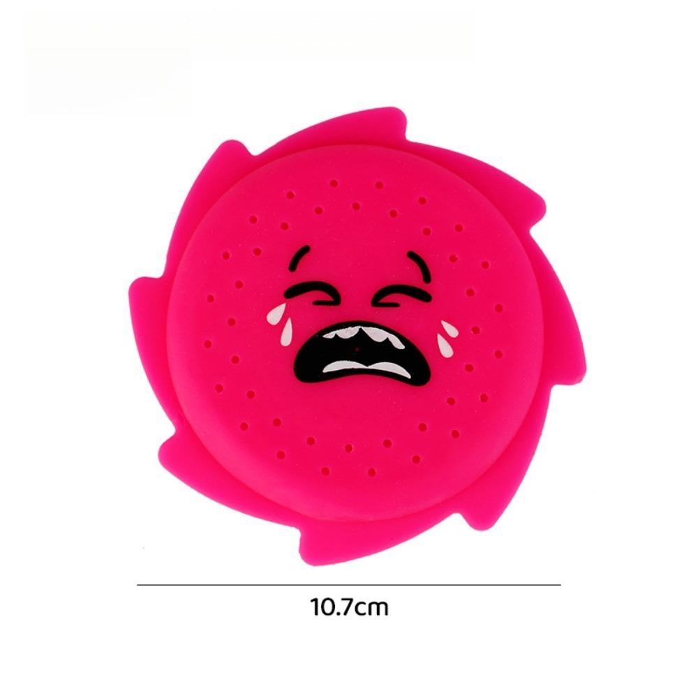 Emoji Silicone Water Spray Summer Outdoor Flying Beach Playing Water Parent-child Beach Children s Toys 1PC красный