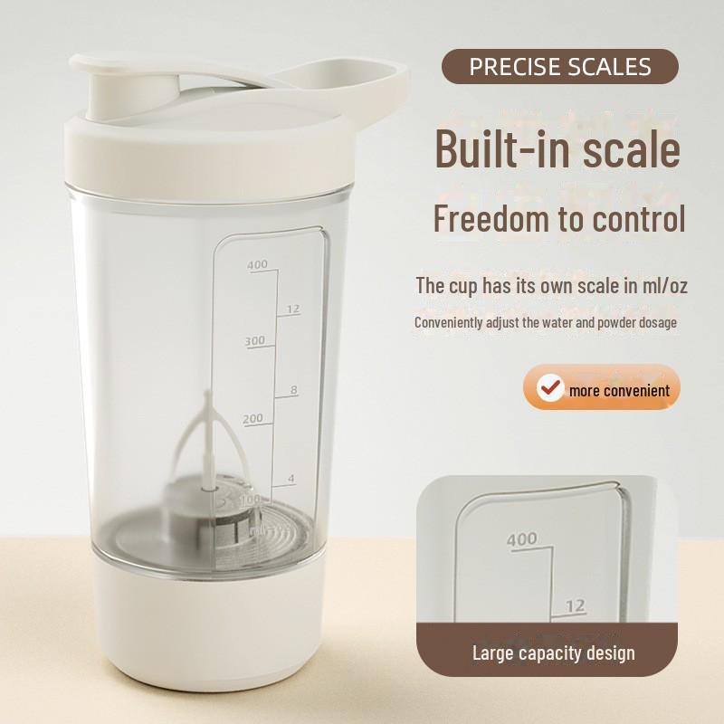 Rechargeable Automatic Mixing Cup: Electric Coffee, Protein, & Soy Milk Shaker with Scale