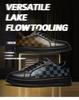 Men's Retro Cowhide Leather Casual Shoes - Low or High-Top, Large Size White Sneakers