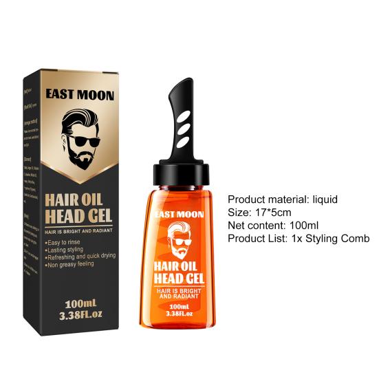 100ml Hair Setting Fluid Nourishing Universal Lightweight Hair Oil Head Gel for Home