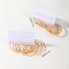 Elegant Hoop Earrings Set for Women with Textured Pattern