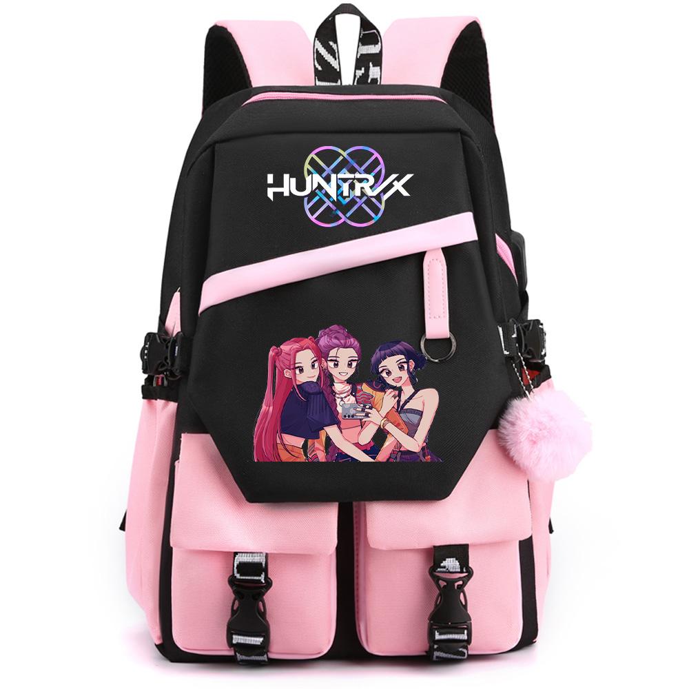 Anime K-pop Demon Hunters Printed Large Capacity Backpack for Teenger Student Girl Boy Back To School Bookbag Kid Gift Women Waterproof Travel Bag