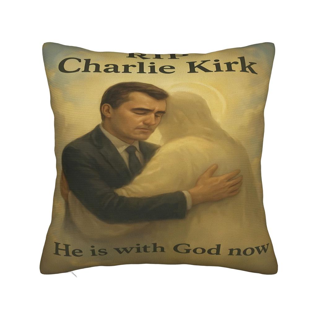 Charlie Kirk Angelic Advocate Pillowcases Morden Pillow Case For Sofa Couch Bed Living Room Soft Pillow Cover