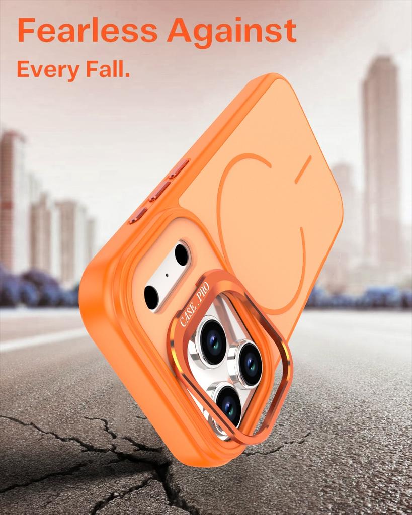 Quality Magnetic Matte Metal Lens Stand For Magsafe Case For iPhone 17 Pro Max Air 16 Plus 15 14 13 12 11 Wireless Charge Cover
