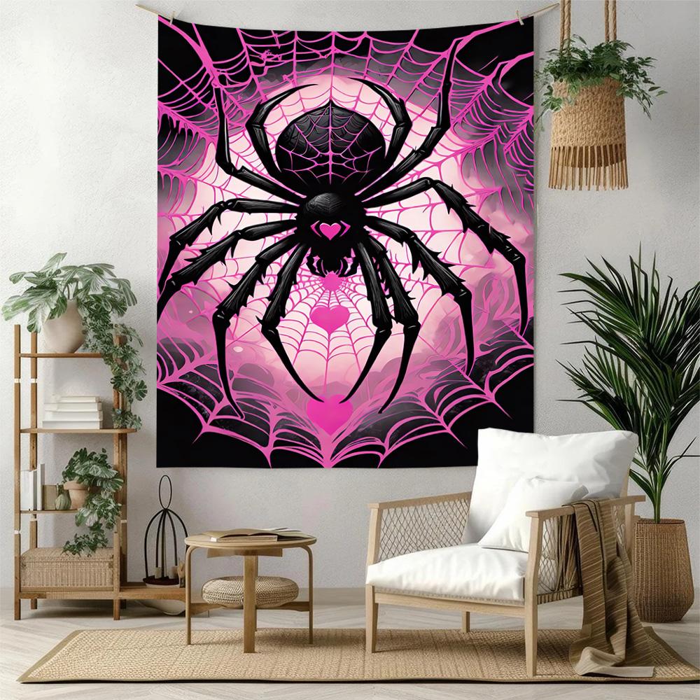 Spider Web Wall Decor Tapestry Art For Pet Memorial Birthdaywedding Party Backdrop Family Gift