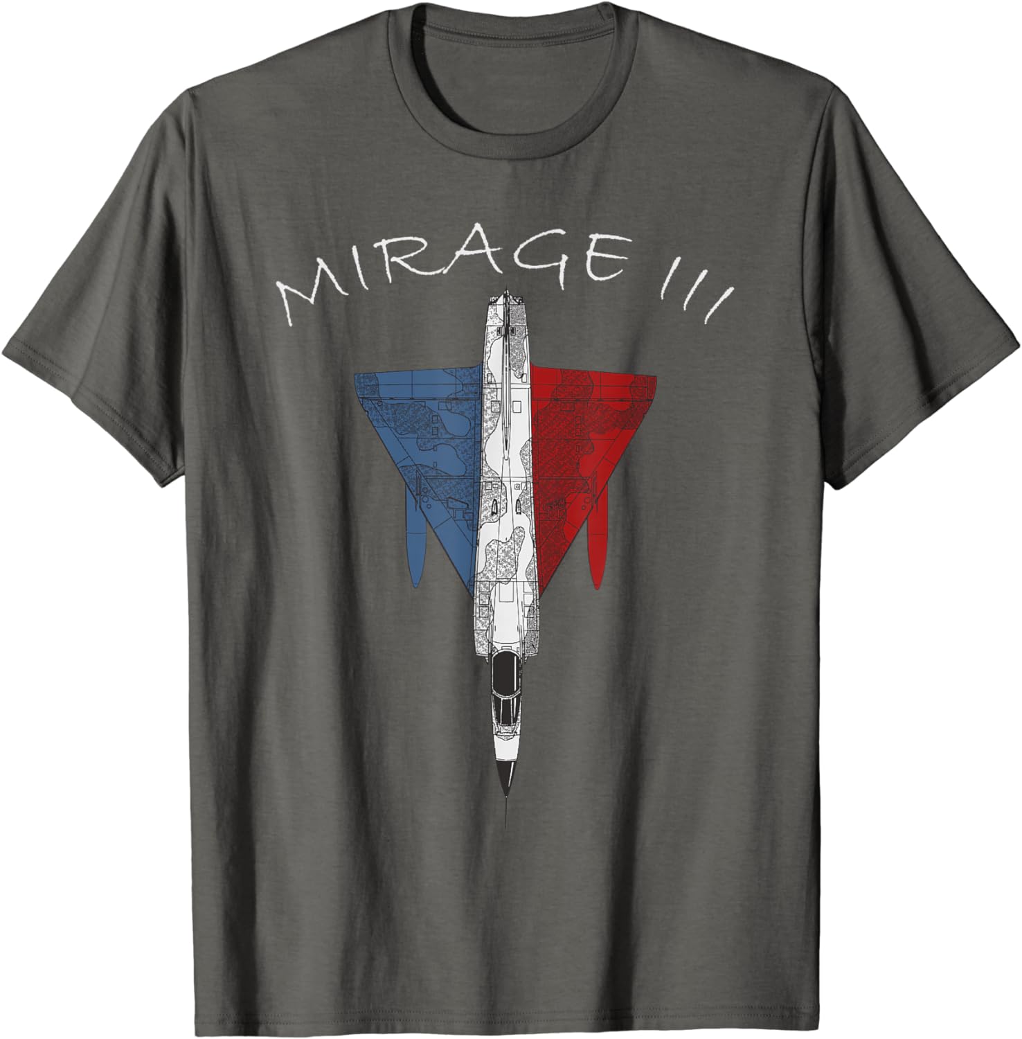 

Mirage III Fighter Jet French Military Aircraft MenT-Shirt Short Sleeve Casaul 100% Cotton T Shirt S