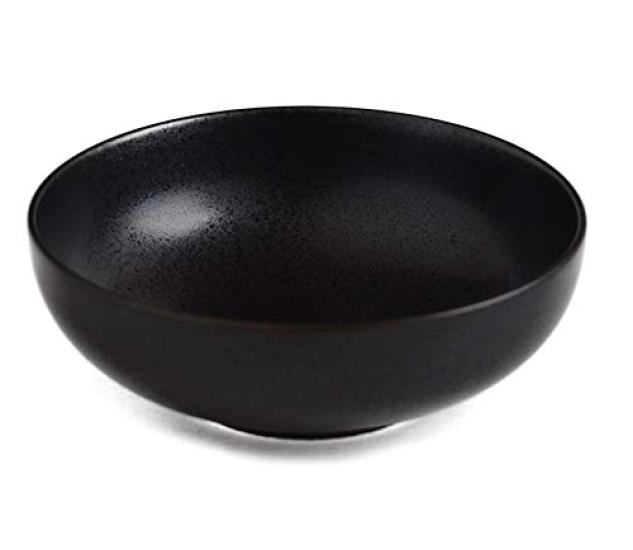 Set of 4 Lindstymest PIANO Black 6D Colored Safety Plates Bowls, 16cm, Soup/Salad Bowls, Tableware,