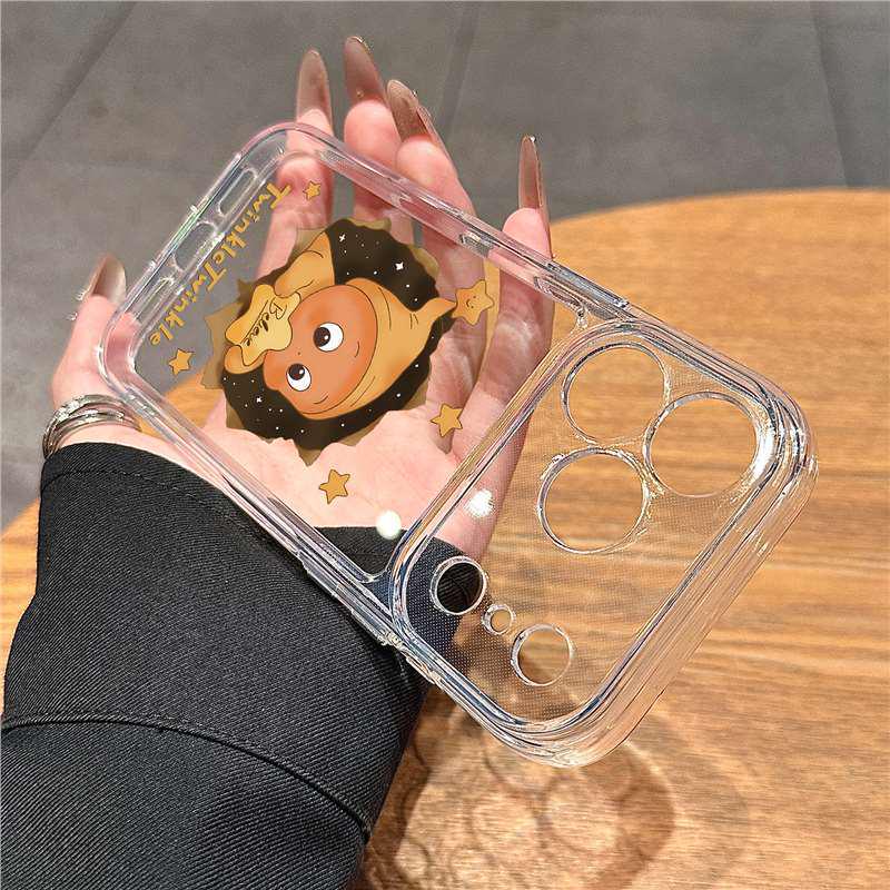 Compatible Star-Themed Silicone Case for iPhone 17 Promax & iPhone 16 Pro - Soft, Cute Design iPhone 16