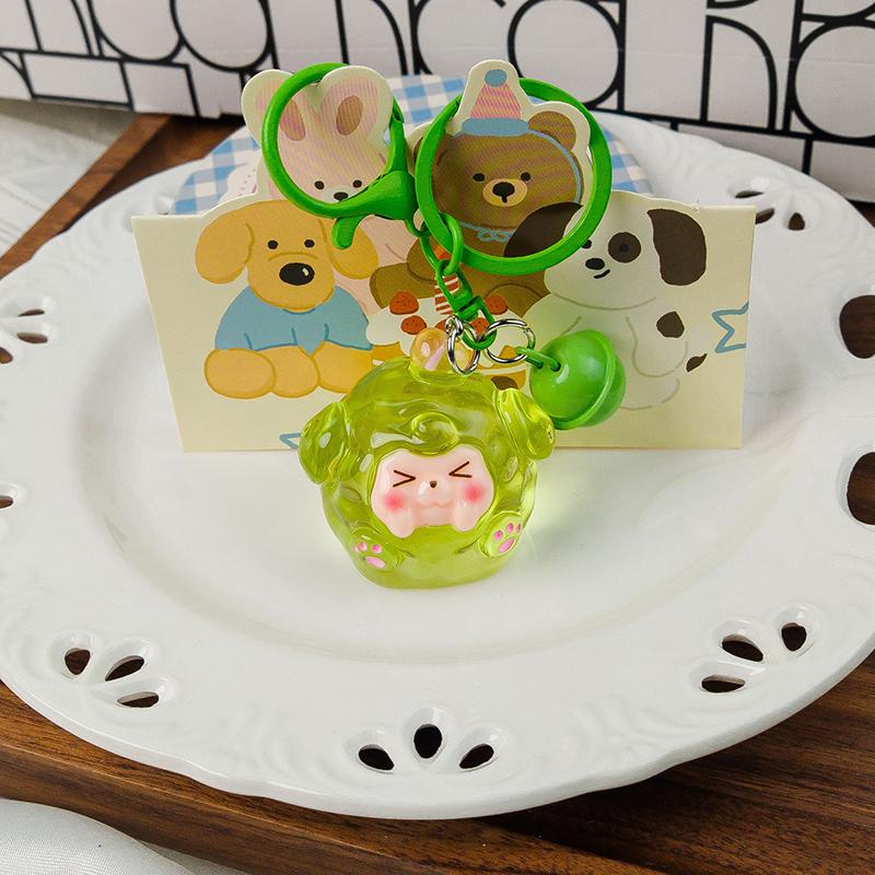 

3D Смола Светящийся Брелок-Ягненок Каваи Тата Подвеска на Сумку Шармы Аксессуары для Девочек Украшение Подарки