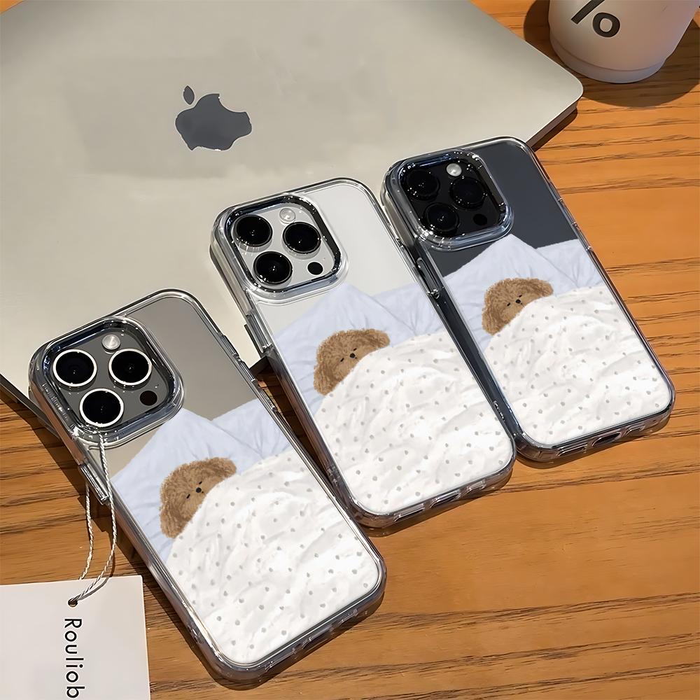 Sleeping Bear Phone Case For Iphone 17 14 Plus 16 11 Pro Max 13 15 12 17E 16E Classic Shockproof Back Cover Fundas